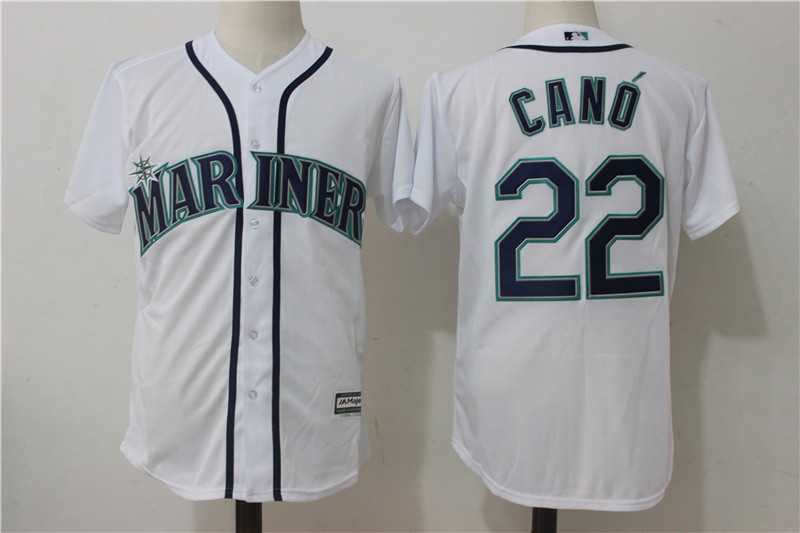 Seattle Mariners #22 Robinson Cano White New Cool Base Jersey,We sell and wholesale Seattle Mariners #22 Robinson Cano White New Cool Base Jersey on line form chian!